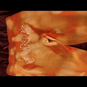 Pink sweats 7/8 length